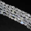 Natural Earth Mined Blue Flash Moonstone B Grade Faceted Step Cut Tumble 9mm to 10mm large size, 10 Inches Strand